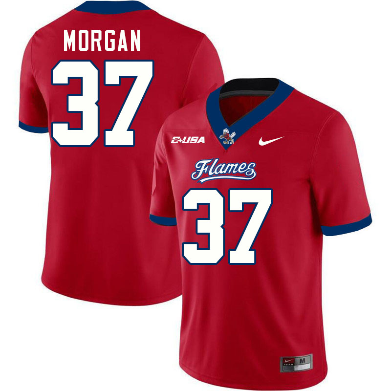 Liberty Flames #37 Max Morgan College Football Jerseys Stitched-Red